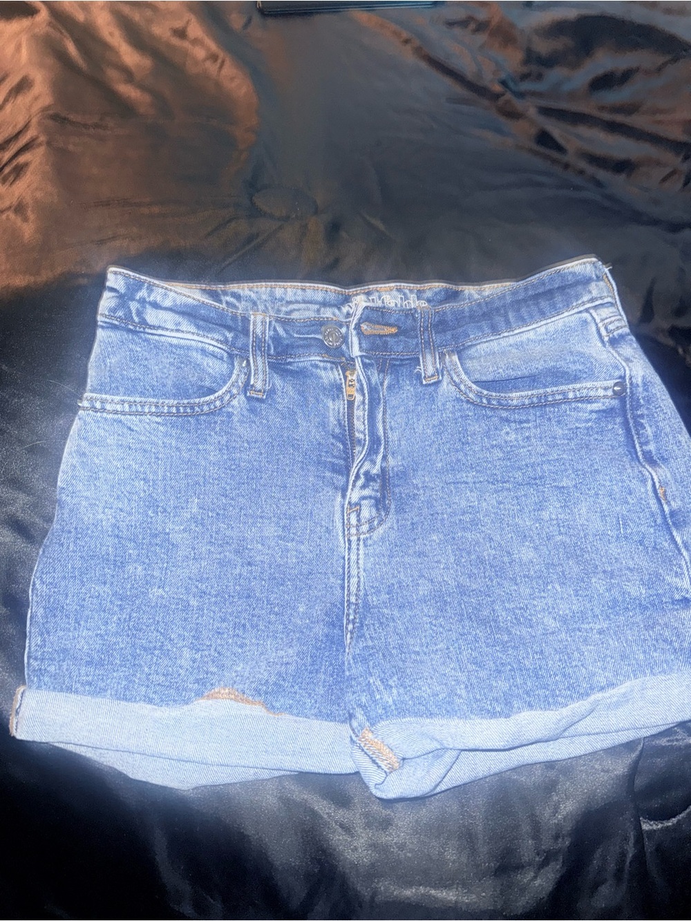 wild fable Light Blue High-Rise Denim Shorts